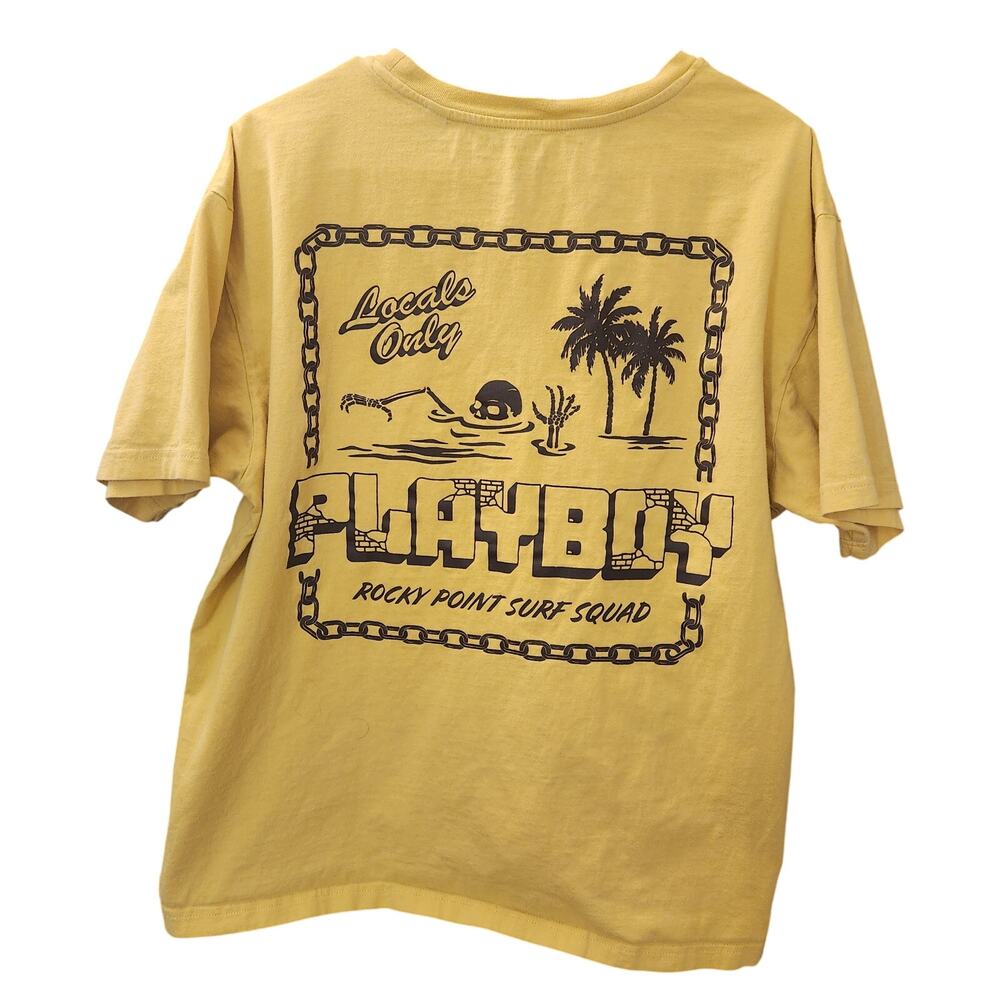 PACSUN Playboy Rocky Point Surf Squad !00% cotton T-Shirt Size L